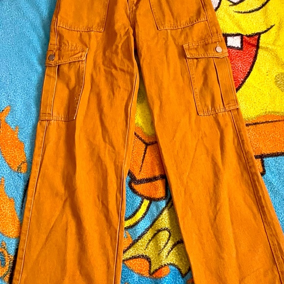 Khaki Denim Cotton Jeans - Picture 1 of 2